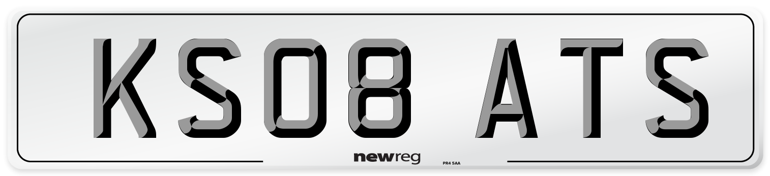 KS08 ATS Number Plate from New Reg